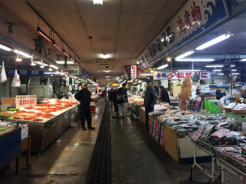 境港水産物直売センター店内